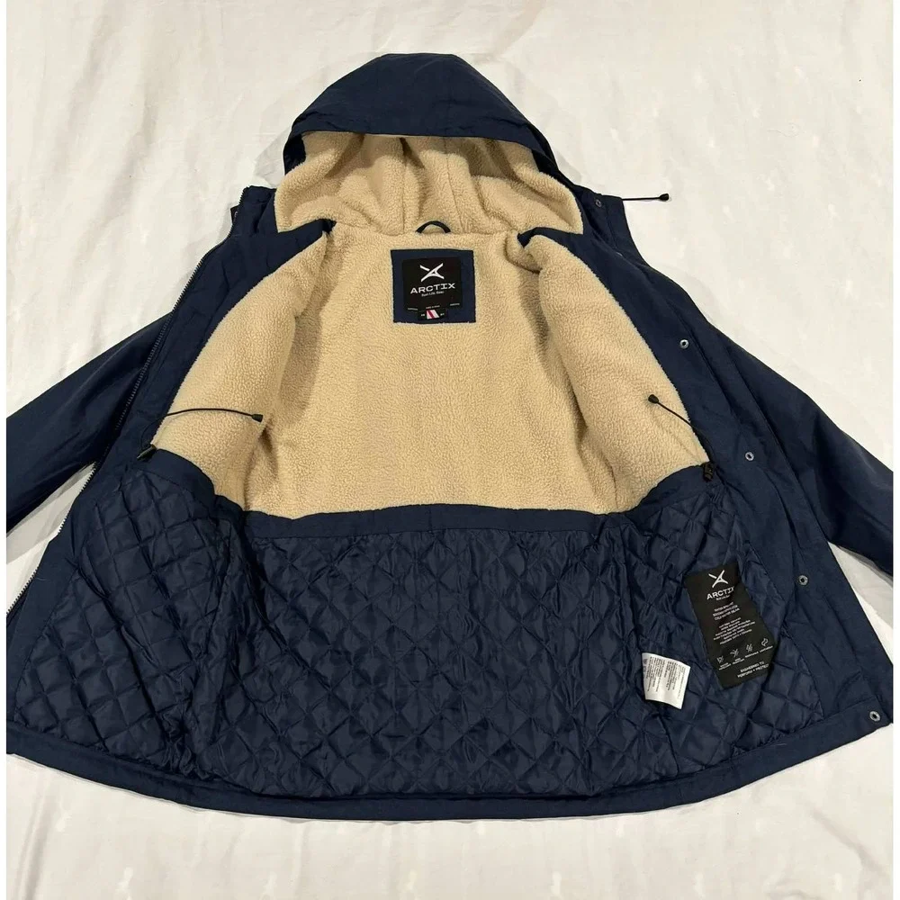 Arctix Womens‎ Navy Blue Insulated Sherpa Lined DayBreak Jacket 23240 XS